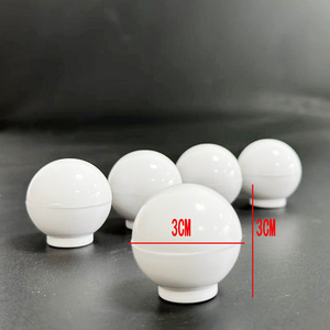 White Round Cabinet Knobs 3Cm Plastic Drawer Handles Minimalist Design Durable Furniture <b>Hardware</b> - Product Image 1