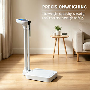 Báscula Digital Médica de 200 kg para Medir Peso y Altura Corporal de 190 cm, Pantalla LCD, Material ABS, OEM/ODM, Recargable, 815B, Capacidad de 200 kg - Product Image 5