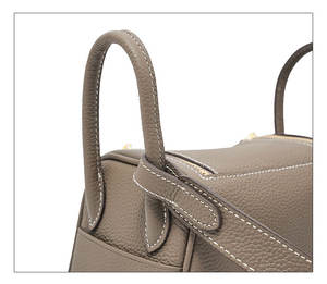 2026 New Fashion <b>Women's</b> <b>Bucket</b> <b>Bag</b> High Quality Cowhide Simple Style Genuine Leather Handbag with Button Closure - Product Image 3
