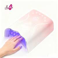 Lampe à ongles LED UV rechargeable professionnelle 115W puissante sécheuse à durcissement rapide avec capteur intelligent pour manucure à la maison de salon