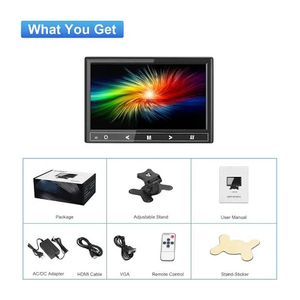 Mini Monitor de 7 Pulgadas 1024X600, Pantalla LCD para Auto, Pequeña Pantalla HD con Control Remoto, Monitor LCD TFT de 7 Pulgadas - Product Image 6