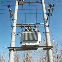 Transformateur de puissance immergé dans l'huile triphasé 450 kVA 900 kVA 50 Hz de qualité export, refroidissement ONAN/ONAF, bobinage cuivre/aluminium pour applications électriques