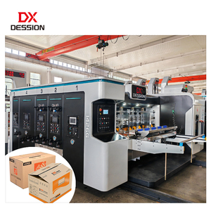 High Quality Cardboard 5 Colors Flexo Printer Die Cutter <strong>Machine</strong> Carton Box Making Machinery - Product Image 1