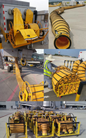 200mm-600mm Bâche de haute qualité Type pliant antistatique Ventilation d'avion pré-conditionnée Conduit d'air flexible