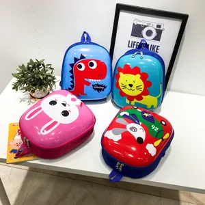 2022 new design 3D hard shell PVC kindergarten children waterproof cute cartoon fashion student kids school backpack