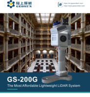 Scanner laser 3D portable GEOSUN GS-200G RTK GNSS, équipement de topographie haute précision pour la construction, l'exploitation minière et la cartographie topographique