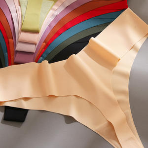 Tanga Mujer Cintura baja Sexy Traceless One Piece of Naked Ropa interior de secado rápido <span class=keywords><strong>Mujeres</strong></span> T Pantalones Ropa interior - Product Image 1