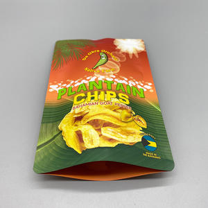 Sacs en plastique PE de qualité alimentaire à fond plat avec fermeture éclair, imprimés par gravure avec logo personnalisé, réutilisables et scellés pour aliments pour bébés, aliments pour animaux, chips de banane, conserves - Product Image 4