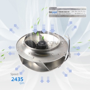 Ebmpapst 1.2A R4E400-AB23-05 230V AC 270W 1300RPM HVAC อินเวอร์เตอร์ระบบอากาศบริสุทธิ์พัดลมระบายความร้อนแรงเหวี่ยงสำหรับฟอกอากาศ - Product Image 3