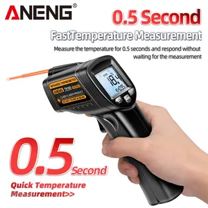 ANENG TH103 termometer Laser inframerah Digital, pengukur suhu industri lampu latar layar pengukur temperatur non-kontak