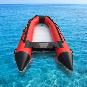 Professional Red Inflatable Sport <b>Yacht</b> 2/3 Person High Performance Aluminum Folding Boat for Fishing & Rowing HY-SD-430 Inflata - Product Image 1