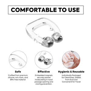 Nuovo Arrivo: Clip Nasale Magnetica Anti-Russamento Silenziosa Unisex per Migliorare la Qualità del Sonno - Product Image 6