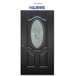 Offre Spéciale prix compétitif <span class=keywords><strong>2</strong></span> panneaux 3/4 inserts en verre ovale porte de maison SMC en fibre de verre - Product Image 2