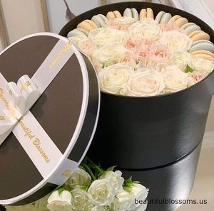 Scatola Cilindrica di Lusso in Cartone per Confezioni Floreali, Scatole Regalo Rotonde con Coperchio per Fioristi - Product Image 4