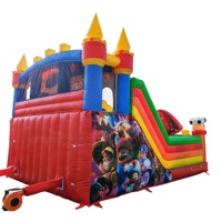 Nouveau design, prix d'usine, combo gonflable, aire de jeux extérieure pour enfants, jeu de dessin animé, château gonflable pour la location
