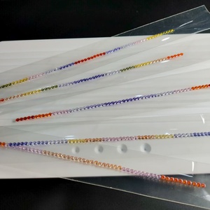 Brilliant cut 5A cầu vồng-màu Cubic Zirconia hỗn hợp đ<span class=keywords><strong>a</strong></span>-màu 3 mét Garnet đá Trần xử lý nhiệt khoáng sản đối với trang sức nguyên - Product Image 5