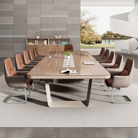 Table rectangulaire en MDF pour bureau de formation et de conférence, design moderne et épuré, pieds en fer, avec boîte de rangement pour câbles, et chaise assortie - Nouveauté très demandée