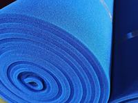 Feuilles de mousse de silicone à cellules ouvertes à bon prix, résistantes aux hautes températures, coussinets de mousse de silicone bleus pour table à repasser