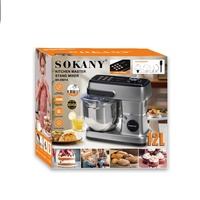 Robot de cuisine multifonctionnel intelligent de grande capacité en acier inoxydable de 12 L, batteur sur socle, pétrin, batteur à œufs