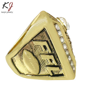 2017 FFL Tưởng Tượng Bóng Đá Giải Vô Địch Hàng Niên Mạ Vàng Hợp Kim Fan Ring Cho Nam Giới Hợp Thời Trang Hợp Thời Trang Nhẫn Mới Vượt Biên Giới Hot Bán - Product Image 4