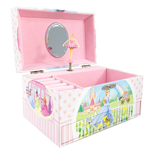 Caja <span class=keywords><strong>de</strong></span> Música Carrusel Bailarina con Ranura para Anillos, Joyero Musical Personalizado al por Mayor, Mecanismo <span class=keywords><strong>de</strong></span> Manivela, <span class=keywords><strong>Canciones</strong></span> Personalizadas - Product Image 3