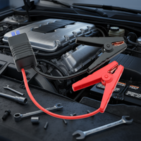 Câbles de démarrage de batterie d'urgence avec pinces crocodiles et connecteur EC5, dispositif de démarrage 650A pour voiture et camion