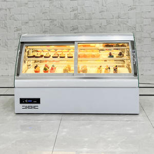 <span class=keywords><strong>Vitrine</strong></span> réfrigérée à ouverture frontale pour desserts de comptoir : <span class=keywords><strong>Vitrine</strong></span> compacte pour pâtisseries et gâteaux avec conservation de la fraîcheur - Product Image 3