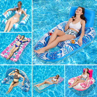 Chaise longue de plage gonflable en PVC d'été chaud