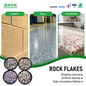 Flocons <span class=keywords><strong>de</strong></span> roche décoratifs personnalisés pour mortier époxy, plâtre, conformes ISO9001, REACH, RoHS, 3 mm, 5 mm - Product Image 2