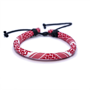 สร้อยข้อมือผ้าทอมือสไตล์วินเทจคู่รัก ดีไซน์แบบอาหรับ พร้อมลายสั่งทำพิเศษ แบรนด์โมนิ - Product Image 2