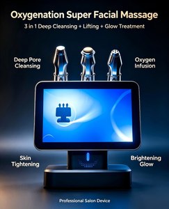 Máquina Facial de Burbujas de Oxígeno 3 en 1 con 3 Manijas, Oxy Genx+ RF Lifting, Infusión Ultrasónica, Limpieza de Poros, Reafirmación de la Piel - Product Image 3