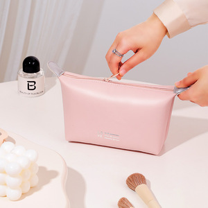 Beilian Makeup Bag PU Cosmetic Storage Travel Waterproof Portable Pink - Product Image 2