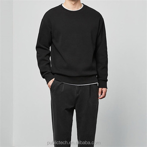 OEM suave hombre 100 algodón de gran tamaño personalizado bordado logotipo en blanco de gran tamaño de cuello redondo sudaderas con capucha para hombres - Product Image 3