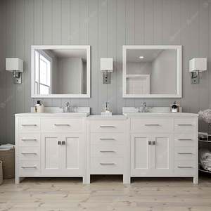 Modern Vanity Bathroom Mirror <b>Cabinet</b> <b>with</b> Basin Bathroom Mirror <b>Cabinet</b> Bathroom Sink <b>with</b> <b>Cabinet</b> Set - Product Image 2
