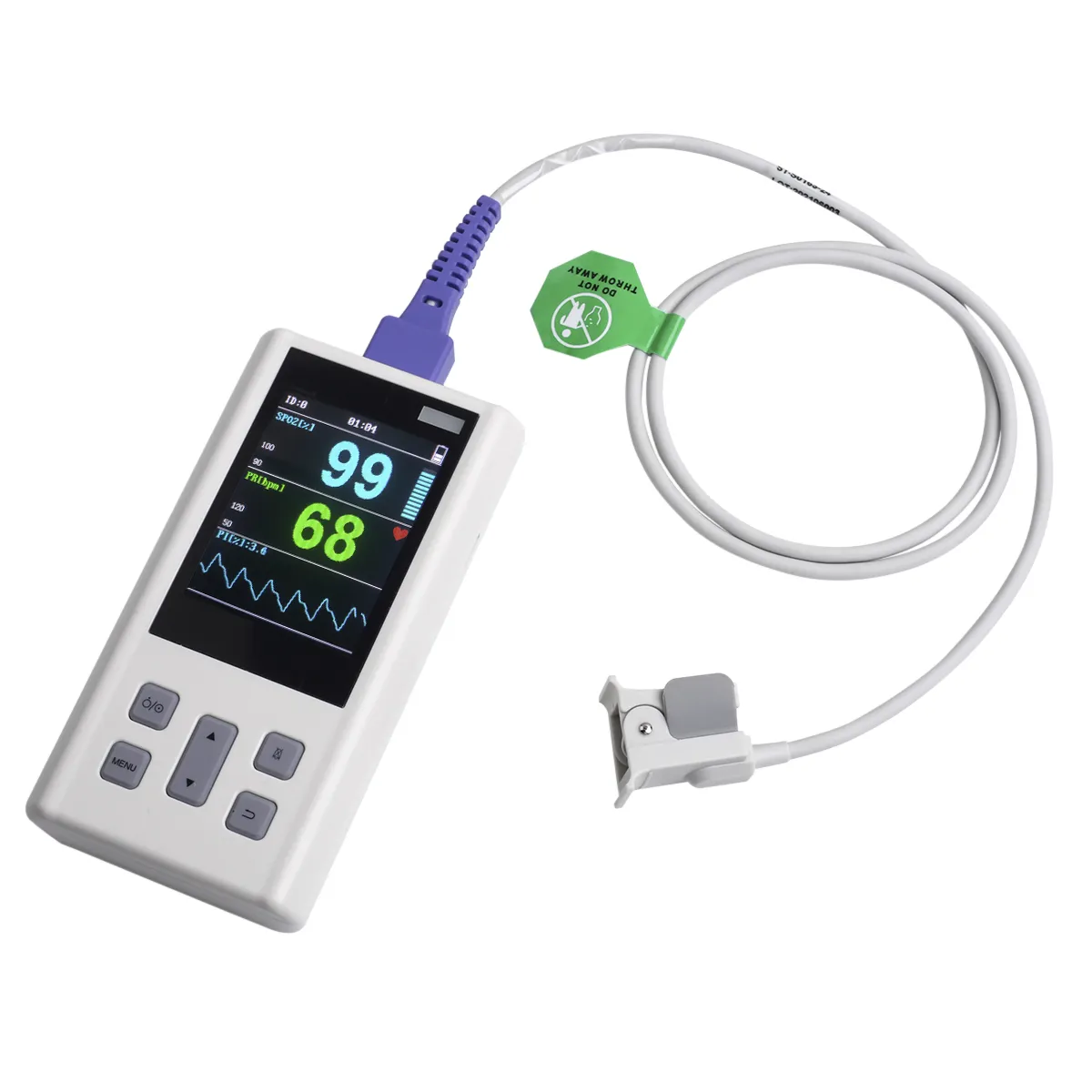 Handheld rechargeable pediatric digital pulse oximeter 2.8 inch monitor manufacturer