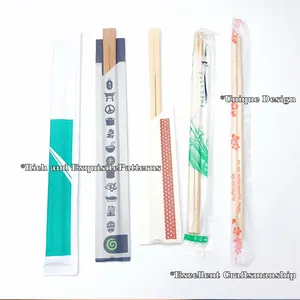 使い捨て竹箸 | 寿司ダイニングに最適 | 中国の木製器具-プレミアム品質-使いやすい