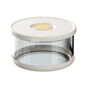 Lonchera de vidrio borosilicato Chao High de 1-3L, apta para microondas, con tapa de plástico para trabajadores de oficina. - Product Image 5