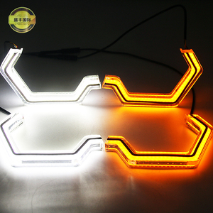 New Gen 2 Iconic Crystal Angel Eyes con SMD3528 LED para señal de giro ámbar blanco Halo Rings Faro Retrofit - Product Image 4