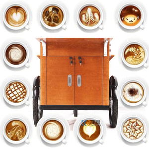 Vélo-café, chariot à café à pédales, chariot à café manuel, chariot à café d'extérieur pour la vente ambulante - Product Image 3