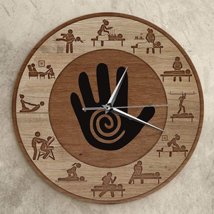 <span class=keywords><strong>Reloj</strong></span> de Pared Creativo con Patrón de Masaje Terapéutico, Relajación, Masaje de Articulaciones, Bienestar, Cuidado Corporal, para <span class=keywords><strong>Estudio</strong></span> - Product Image 3