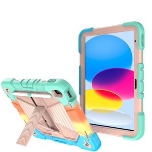 Funda de silicona tres en uno con soporte, adecuada para iPad de 10.ª generación 10.9, funda protectora completa anticaídas para tableta - Product Image 5