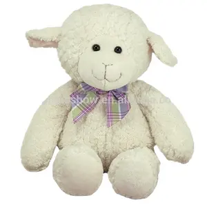 Cute lama stuffed animal toys OEM custom white plush sheep toy