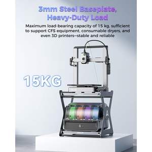 Support de travail Creality Cfs à double couche avec glissières métalliques amortissantes, gris, accessoire pour imprimante 3D - Product Image 5