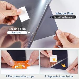 Películas para Ventanas de Edificios, Plateadas, 05% VLT, Espejo Reflectante, Visión Unidireccional - Product Image 3