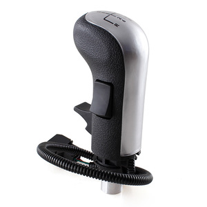 Man Truck Bus Gear <b>Shift</b> <b>Knob</b> 81326200112 Black Silver Leather Ergonomic Handle - Product Image 5
