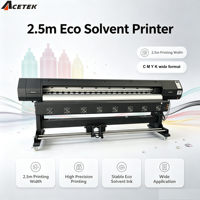 Impresora Plotter de 2.5m para Vinilo, Impresora Digital de Banners Flexibles con Tinta Eco Solvente, Precio de Máquina de Impresión de Gran Formato Xp600 I3200