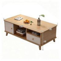 Table basse en MDF pas chère, fabrication directe d'usine, OEM ODM, faible MOQ, style scandinave, table centrale, table basse, mobilier moderne minimaliste