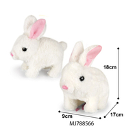 Jouets en peluche chien, lapin, éléphant avec queue qui aboie et qui bouge, et fonction de marche pour enfants et animaux de compagnie – Animal de compagnie électrique en peluche