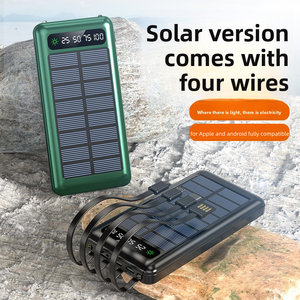 Công suất cao xách tay 10000mAh năng lượng mặt trời ngân hàng điện Type-C USB đầu vào cho các hoạt động ngoài trời Cắm Trại Đi Bộ Đường Dài leo núi - Product Image 4
