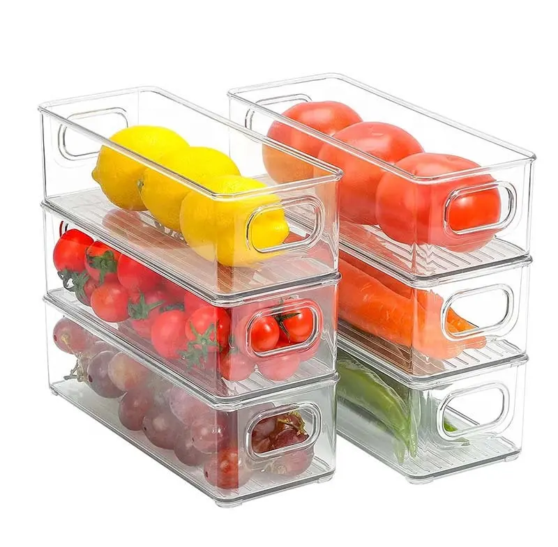 Perfect Kitchen Cabinest Accessories Fridge Plastic Clear Stackable Storage Containers